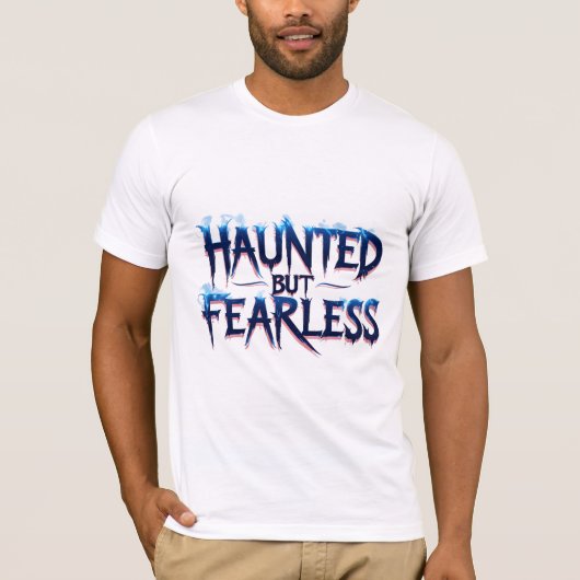 spookachtig maar onbevreesd t-shirt (Voorkant)