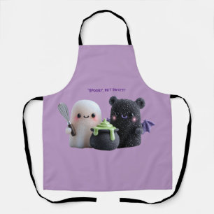 Spookachtig maar Schattig Cute Geest & Beer Schort