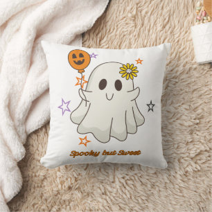 Spookachtig maar Schattig Klein Spook Halloween Kussen