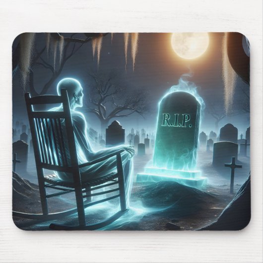 Spookachtig Man op de begraafplaats Muismat (Voorkant)