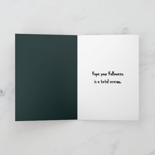 Spookachtig Man zittend in schommelstoel Kaart (Binnen)