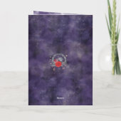 Spookachtig mooi Paarse Raven Halloween Party (Achterkant)