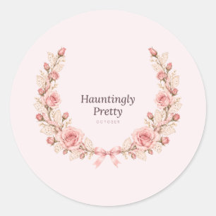 Spookachtig Mooie Coquette Rozenkrans Stickers