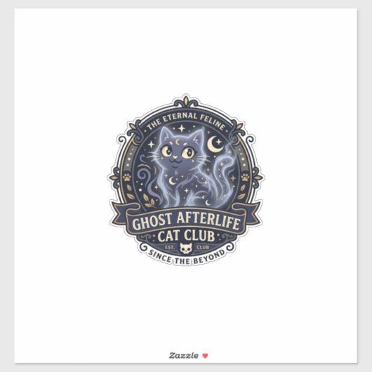 Spookachtig na leven Kat Kat Vader Cadeau Idee - S Sticker (Vel)