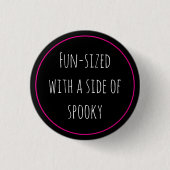 Spookachtig op grappige grootte ronde button 3,2 cm (Voorkant)