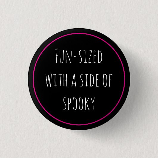 Spookachtig op grappige grootte ronde button 3,2 cm (Voorkant)