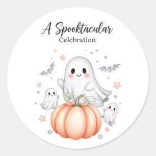 Spookachtig plezier Halloween Ronde Sticker