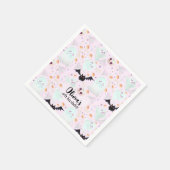 spookachtig roze servet (Hoek)