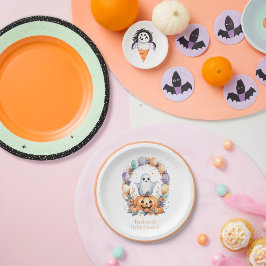 Spookachtig Schattige Baby shower Papieren Bordje