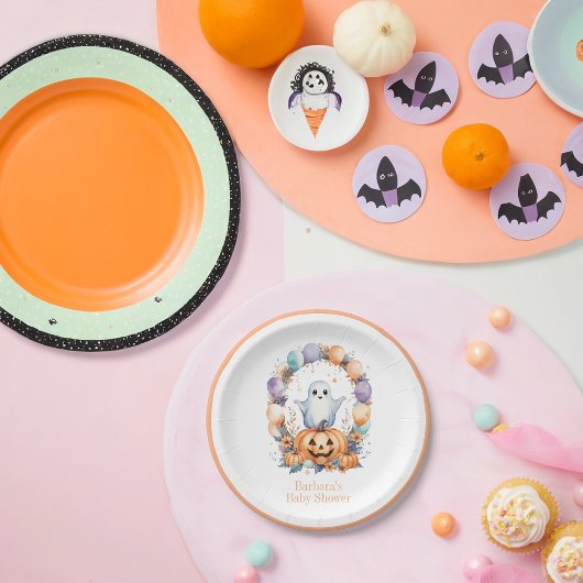 Spookachtig Schattige Baby shower Papieren Bordje