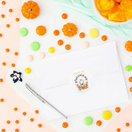 Spookachtig Schattige Baby shower Ronde Sticker