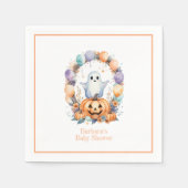Spookachtig Schattige Baby shower Servet (Voorkant)