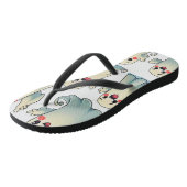 Spookachtig Schattige Geesten: Leuk om te Spoken! Teenslippers (Schuin)