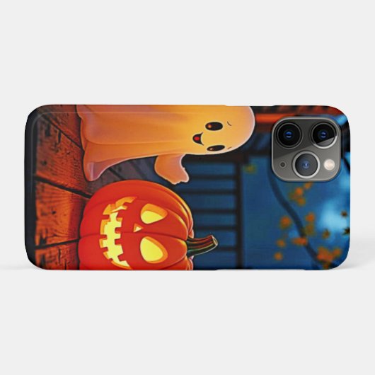 Spookachtig Schattige Halloween Glow Design Case-Mate iPhone Case (Achterkant (horizontaal))