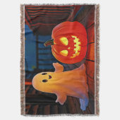 Spookachtig Schattige Halloween Glow Design Deken (Voorkant Verticaal)