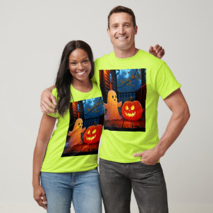 Spookachtig Schattige Halloween Glow Design T-shirt