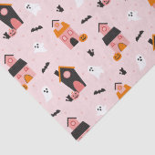 Spookachtig Schattige Halloween spookhuis Tissuepapier (Detail)