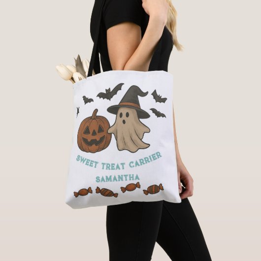 Spookachtig Schattige Halloween Tas - Ghosts, Bats (Dichtbij)