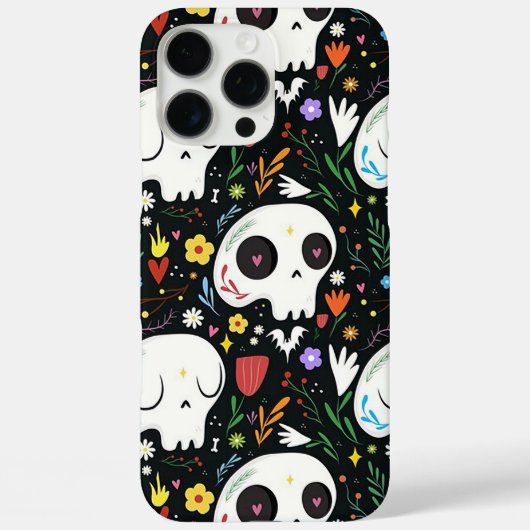 Spookachtig schedelontwerp Case-Mate iPhone case (Achterkant)