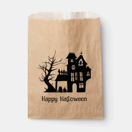 Spookachtig spookhuis. Happy Halloween Kinder lekk Bedankzakje