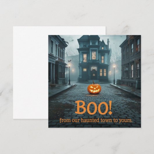 Spookachtig Stadsplein Halloween Design (Voorkant / Achterkant)