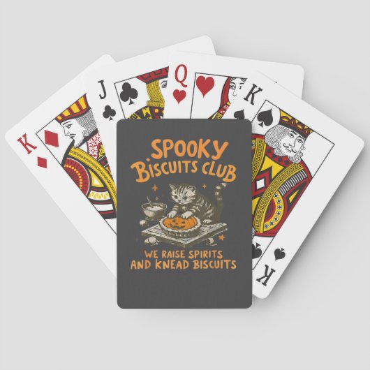 Spookachtig van de kat pokerkaarten (Achterkant)