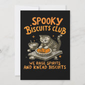 Spookachtig van de kat save the date (Achterkant)