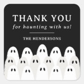 Spookachtig verzamelen Dank u voor uw gunst Vierkante Sticker (Voorkant)