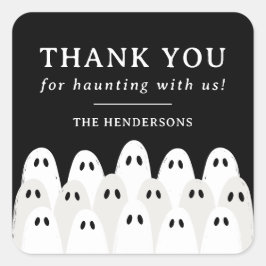 Spookachtig verzamelen Dank u voor uw gunst Vierkante Sticker