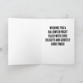 spookachtig Victoriaans landhuis Feestdagen Kaart (Binnen)