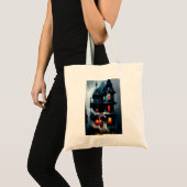 spookachtig Victoriaans landhuis Tote Bag (Voorkant (product))
