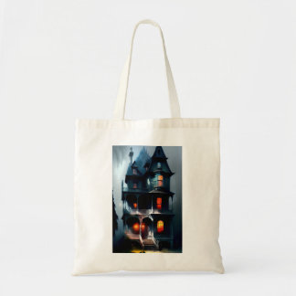 spookachtig Victoriaans landhuis Tote Bag