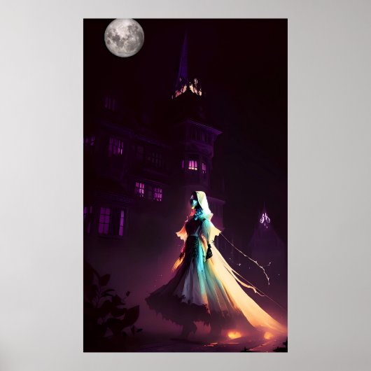 spookachtig visioen poster (Voorkant)