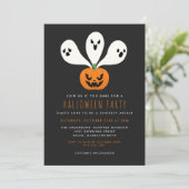 Spookachtige Affaire Halloween Party Kaart (Staand voorkant)