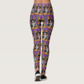 Spookachtige Australische herder Halloween heksenp Leggings (Achterkant)
