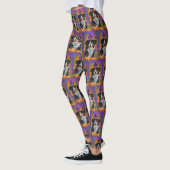Spookachtige Australische herder Halloween heksenp Leggings (Links)