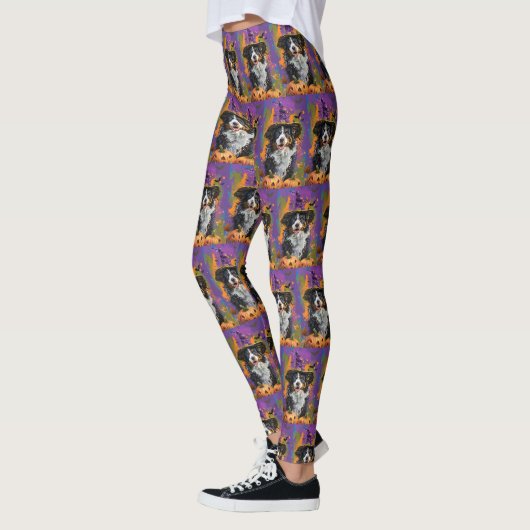 Spookachtige Australische herder Halloween heksenp Leggings (Links)