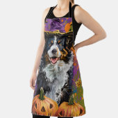 Spookachtige Australische herder Halloween heksenp Schort (Insitu)