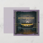 Spookachtige begraafplaats-cruise uitnodiging (Voorkant / Achterkant)