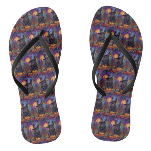 Spookachtige Belgische Herder Halloween Witch Pump Teenslippers