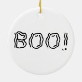 Spookachtige Boe! Keramisch Ornament (Achterkant)