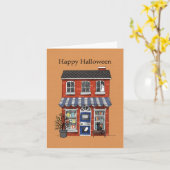 Spookachtige boekwinkel Grappige grillige gothic H Kaart (Gele Bloem)