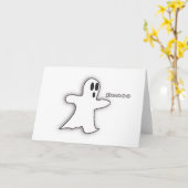 Spookachtige Boooo Kaart (Gele Bloem)