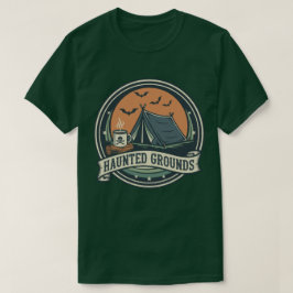 Spookachtige Camping Coffee Design T-shirt