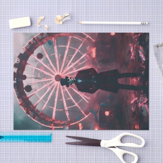 spookachtige carnavalsontkoppeling tissuepapier (Craft)