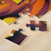 Spookachtige Dalmatische Hond Halloween Heksenen P Legpuzzel (Zijkant)