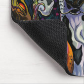 Spookachtige Dalmatische Hond Halloween Heksenen P Muismat (Hoek)