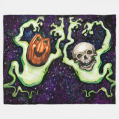 spookachtige dans fleece deken (Voorkant (Horizontaal))