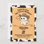 Spookachtige "Dit is niet mijn eerste rodeo" verja Kaart (Voorkant)