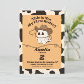 Spookachtige "Dit is niet mijn eerste rodeo" verja Kaart (Staand voorkant)